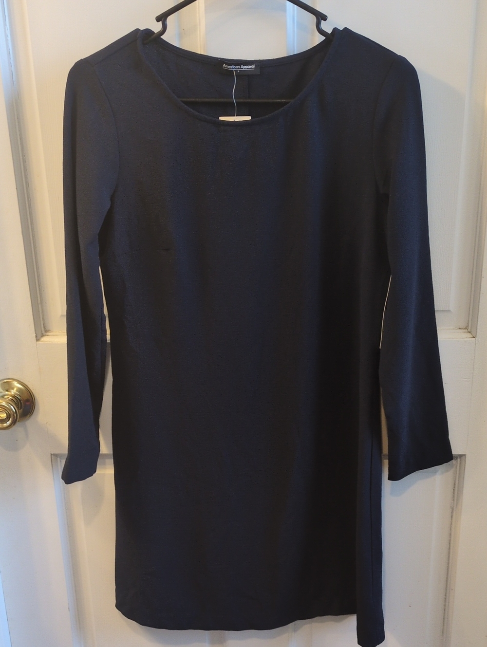 American Apparel Navy Long Sleeve Shift Dress